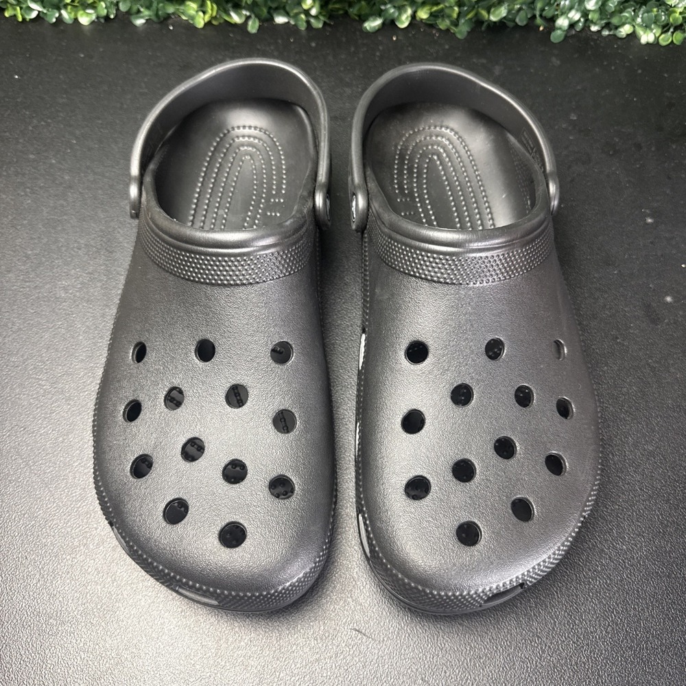 CROCS Classic Black UNISEX Men's Ultra Light Water-Friendly Sandals Size 13 - Picture 3 of 9